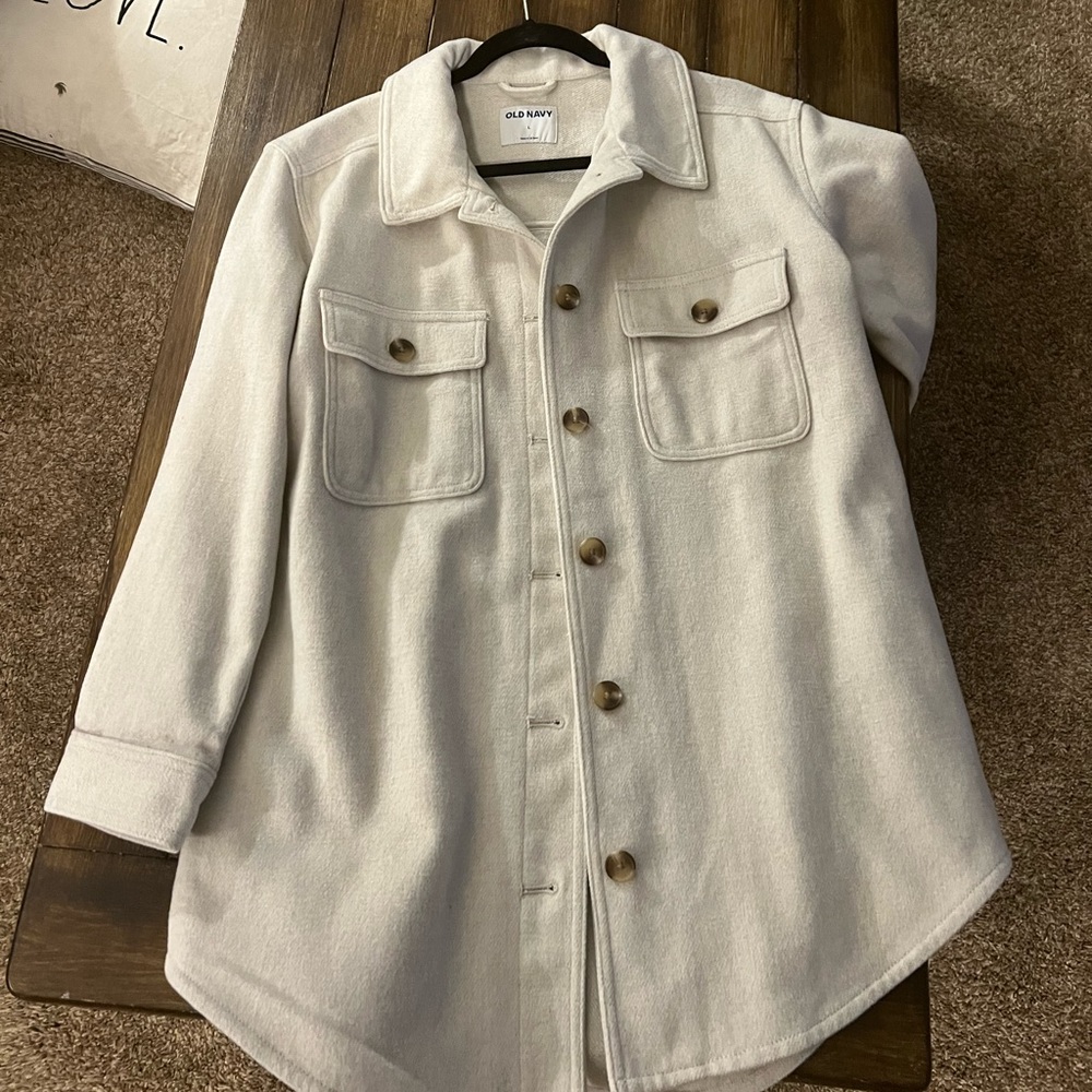 Oatmeal colored Shacket